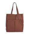 KI3215 Kimood Washed Cotton Bag with Pockets Washed Russet colour image